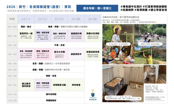 2026 台北／新竹 名偵探解謎冬令營：圖片 3